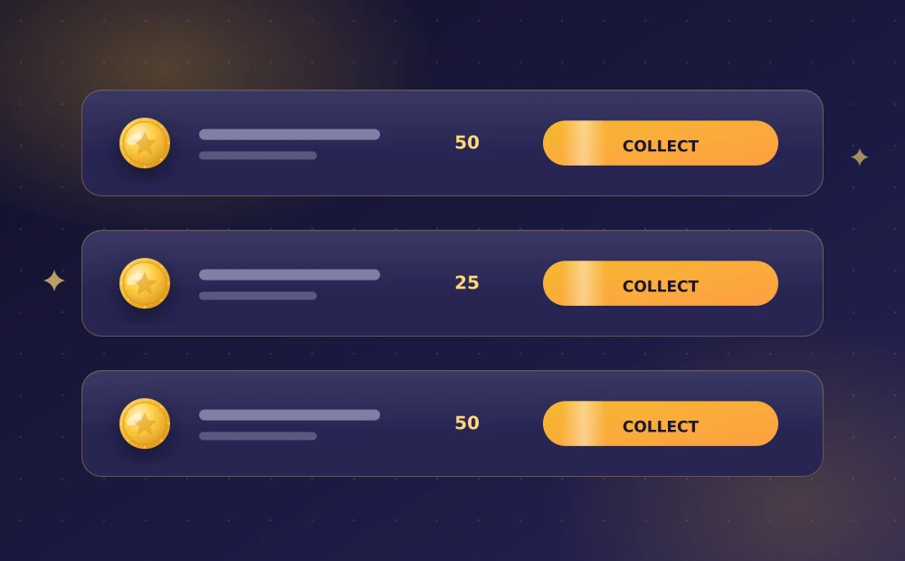Collect Coin Master Free Spin Links With One Tap Stacked reward cards each showing a spin count and a Collect button